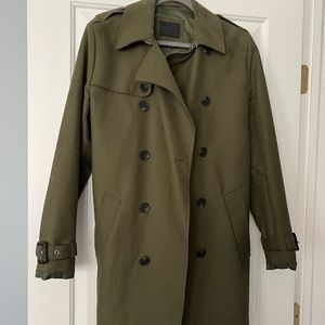 ASOS Trench Coat in army green